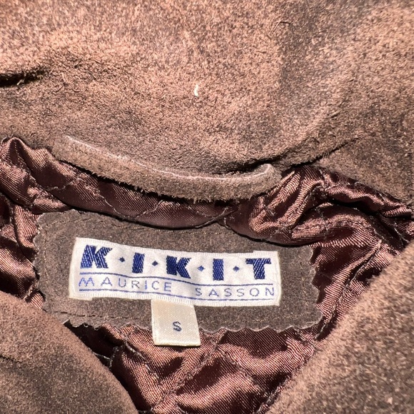 80’s Vintage Jacket   Dark Brown Suede  Small - Picture 3 of 12